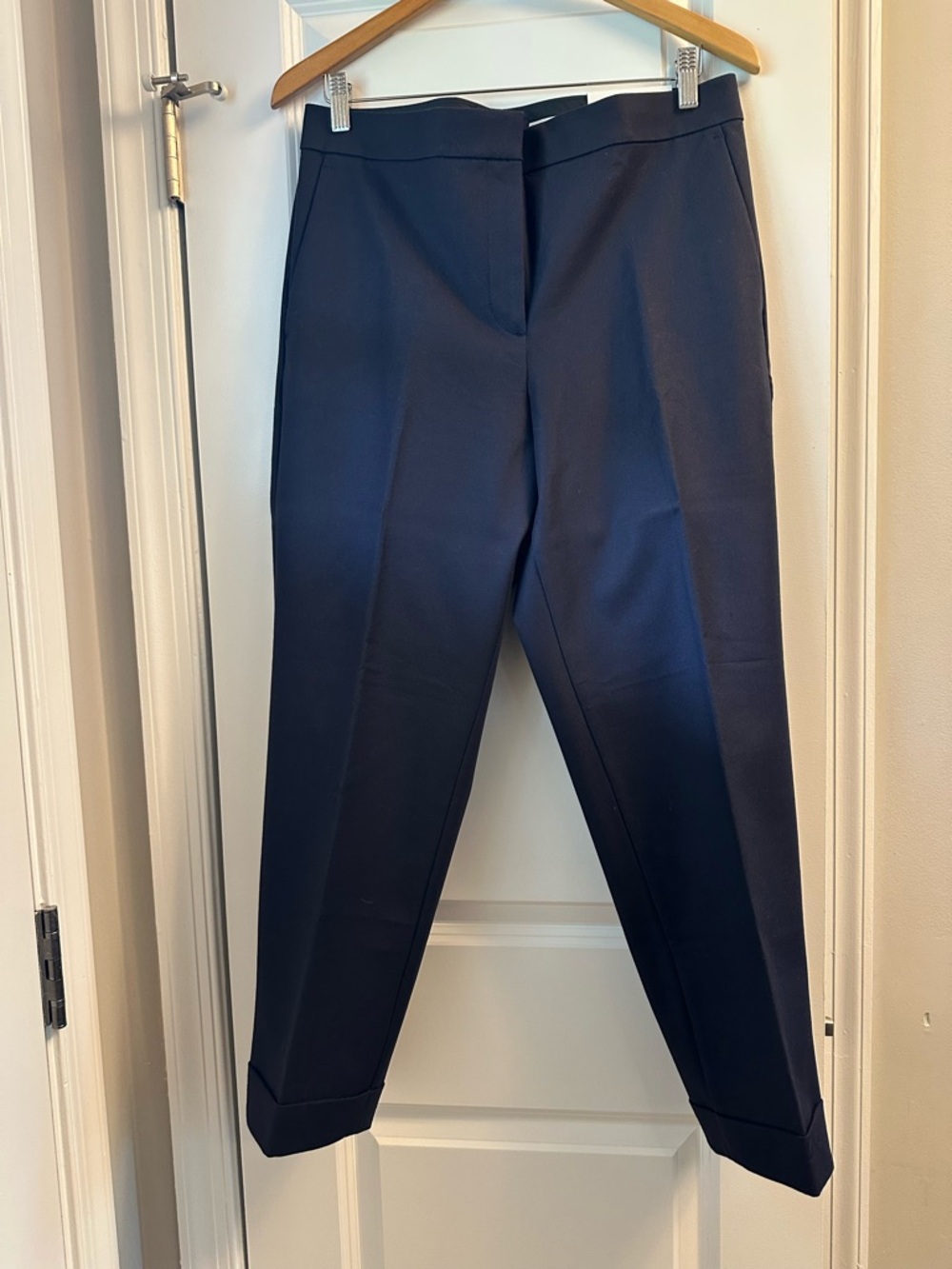 Ann Taylor navy angle length trousers